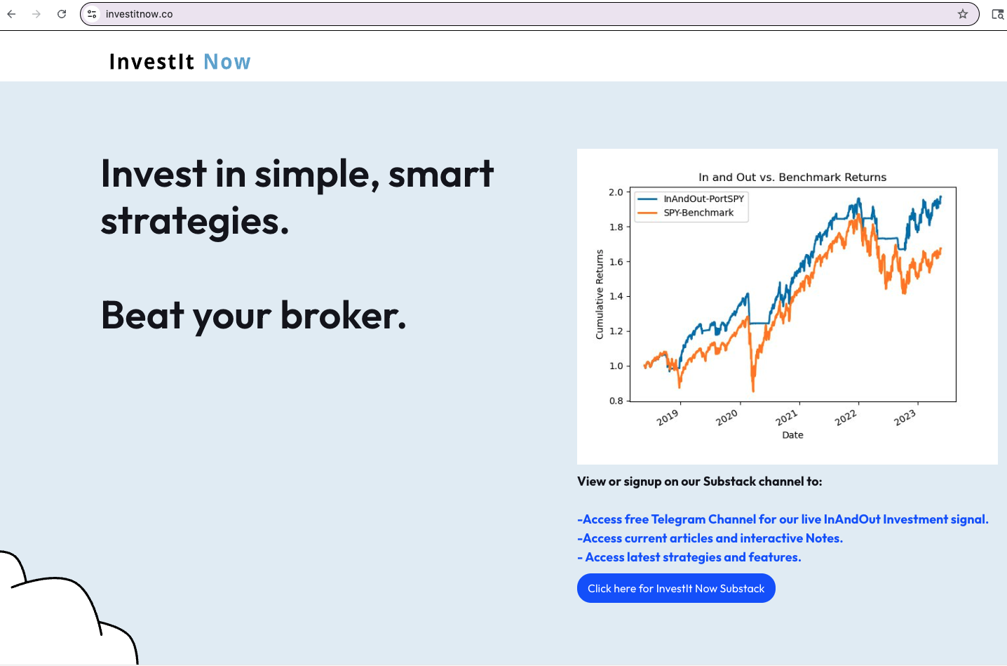InvestItNow platform screenshot